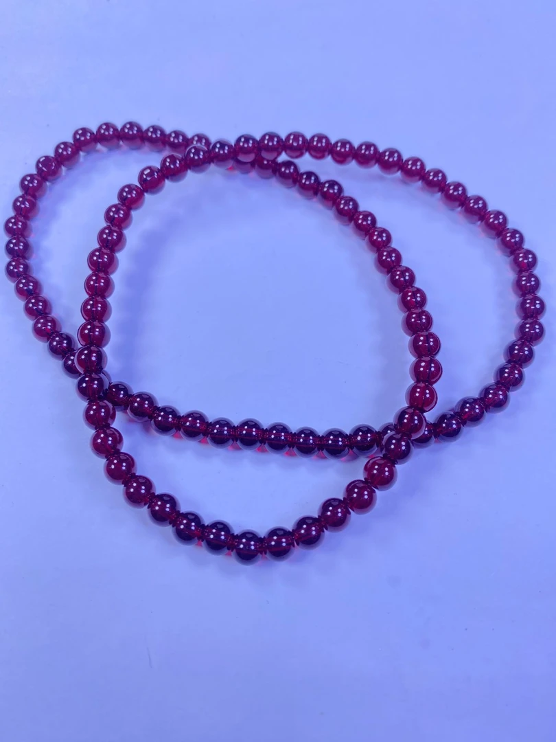 暗红色6mm多圈手串发一条H39