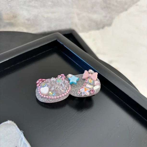 双个猫猫头蝴蝶结发夹FJ1507（一个）