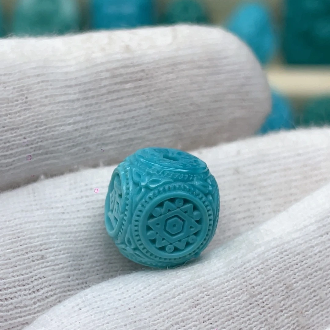 绿松石未镶嵌颈饰卡10-11.5