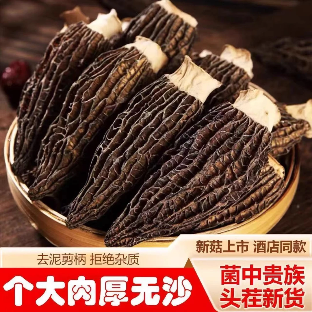 （4-7cm）新高山羊肚菌干货精品均匀香味足适合炖汤滋补qc