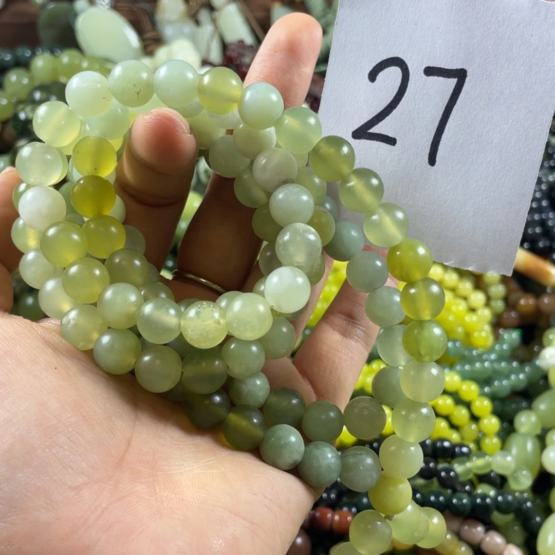 未镶嵌蛇纹石玉手串