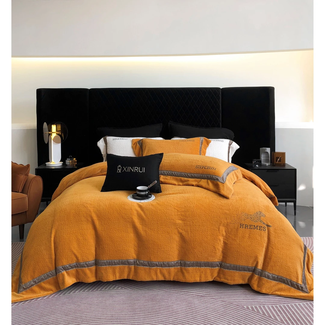 【凡镕甄选】提花四件套床盖款-维密/橙-