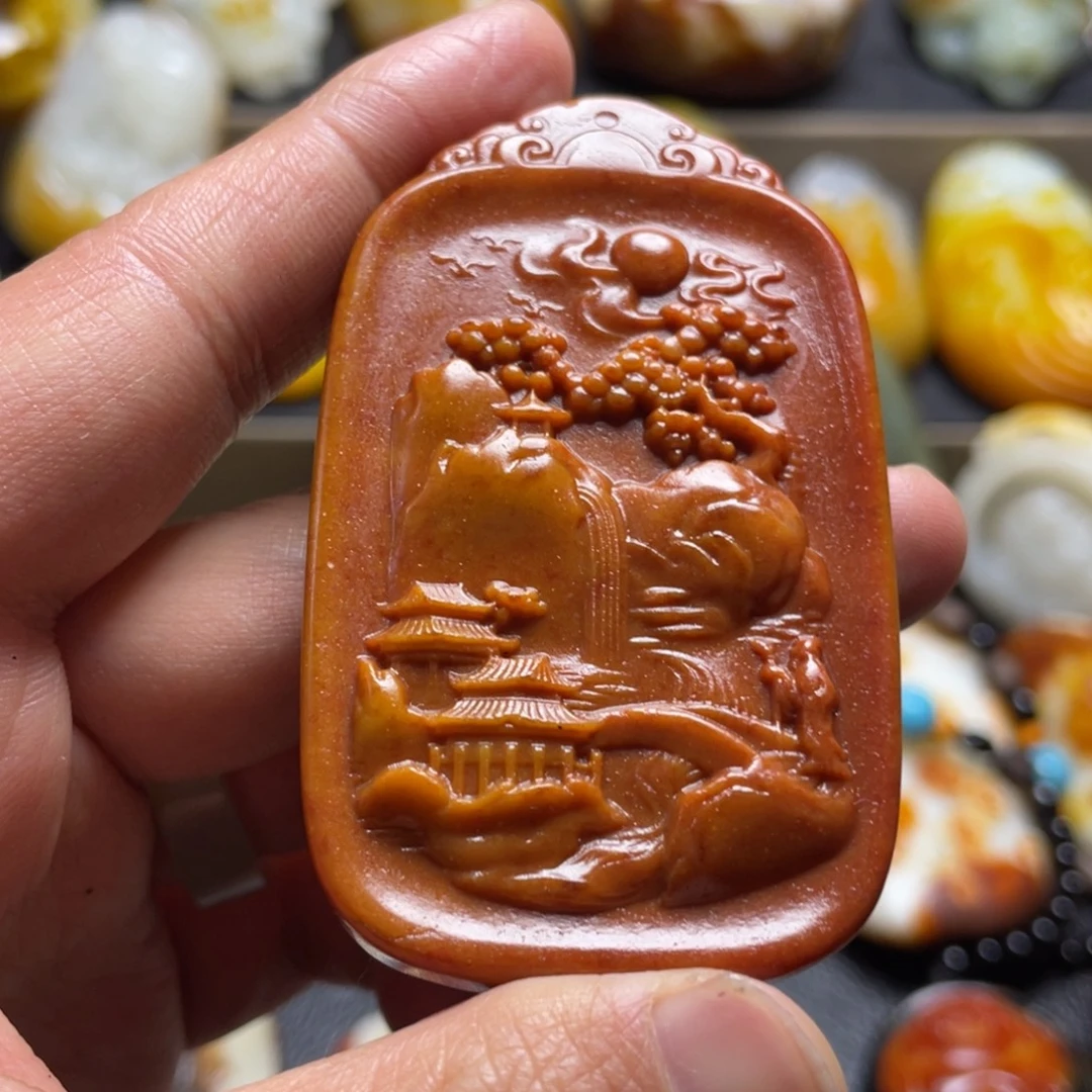 和田玉未镶嵌颈饰