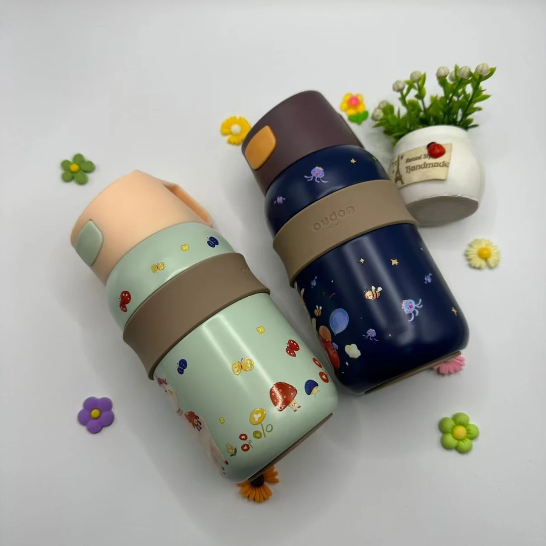 高颜值弹跳儿童保温杯