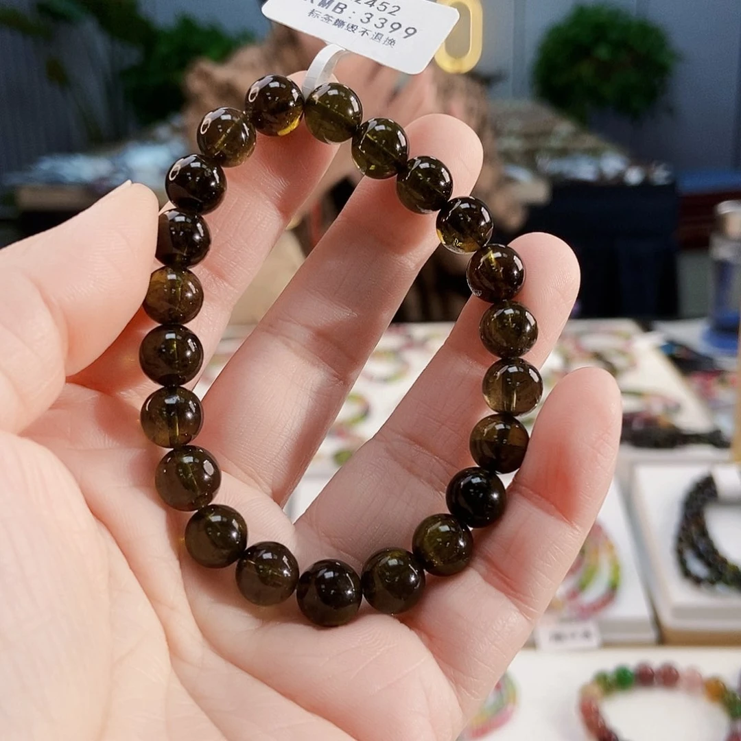 碧玺手链未镶嵌G2452单圈微色差发一