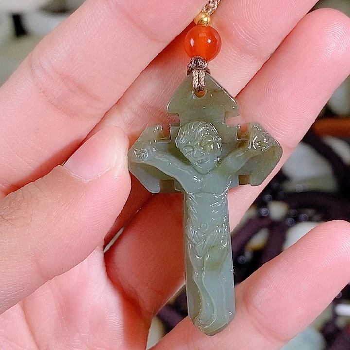 和田玉未镶嵌颈饰