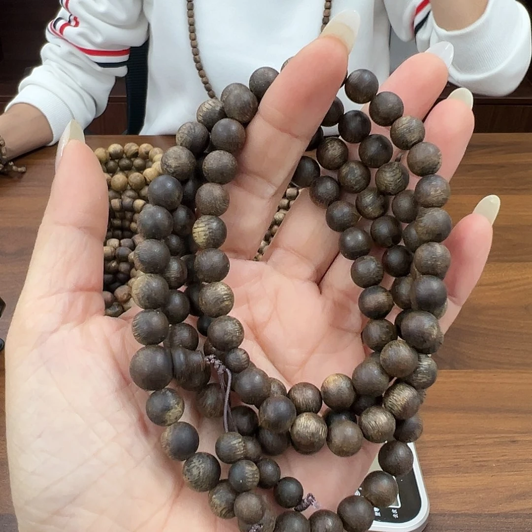 沉香香囊沉香沉香海南紫棋0.8圆珠多圈多样性发一45沉