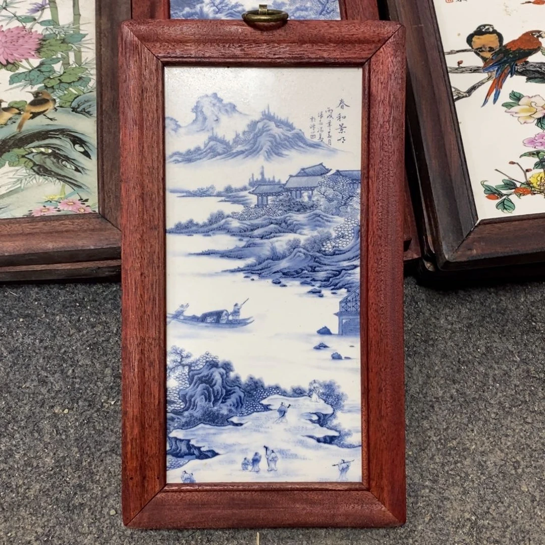 瓷30*16 景德镇瓷板画柴窑烧制