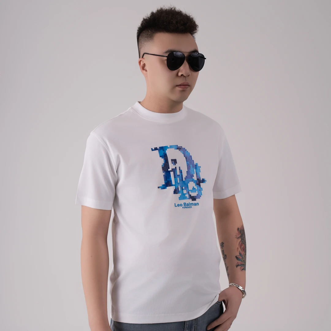 【7818】夏季新款 男士圆领夏季透气休闲潮流半袖T恤百搭