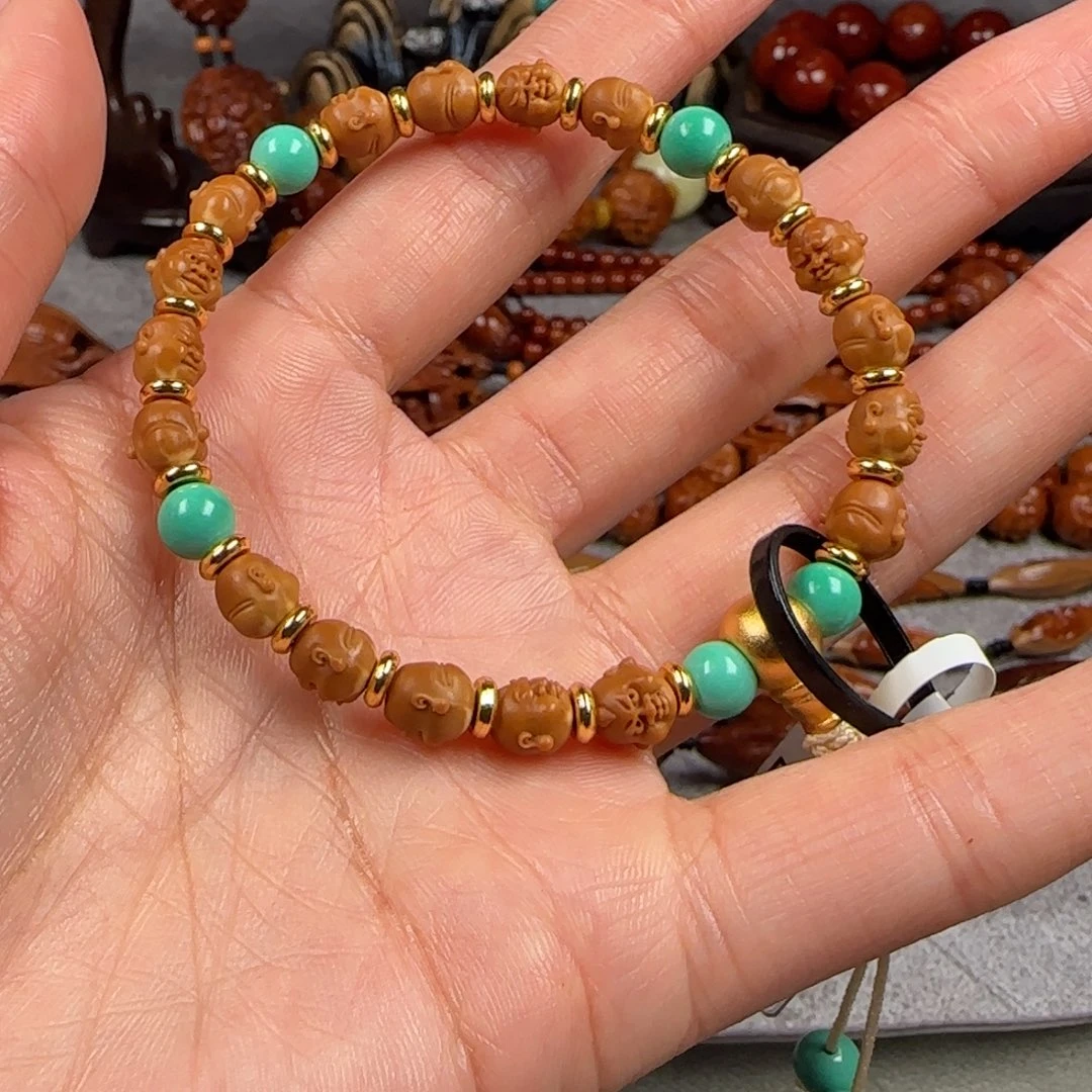 橄榄核手串/手链0.7尺寸核尖百态手串