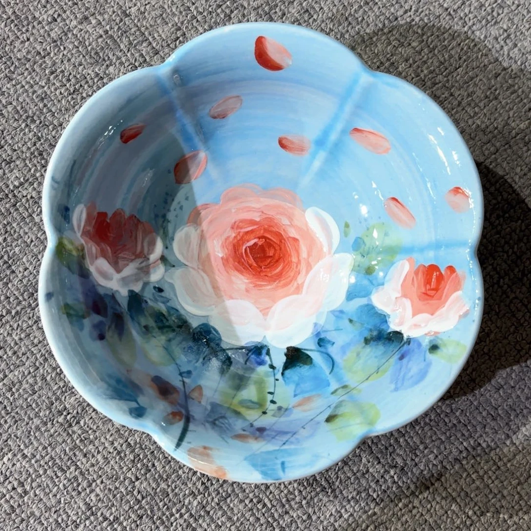 景德镇手绘高温釉下彩陶瓷茶具