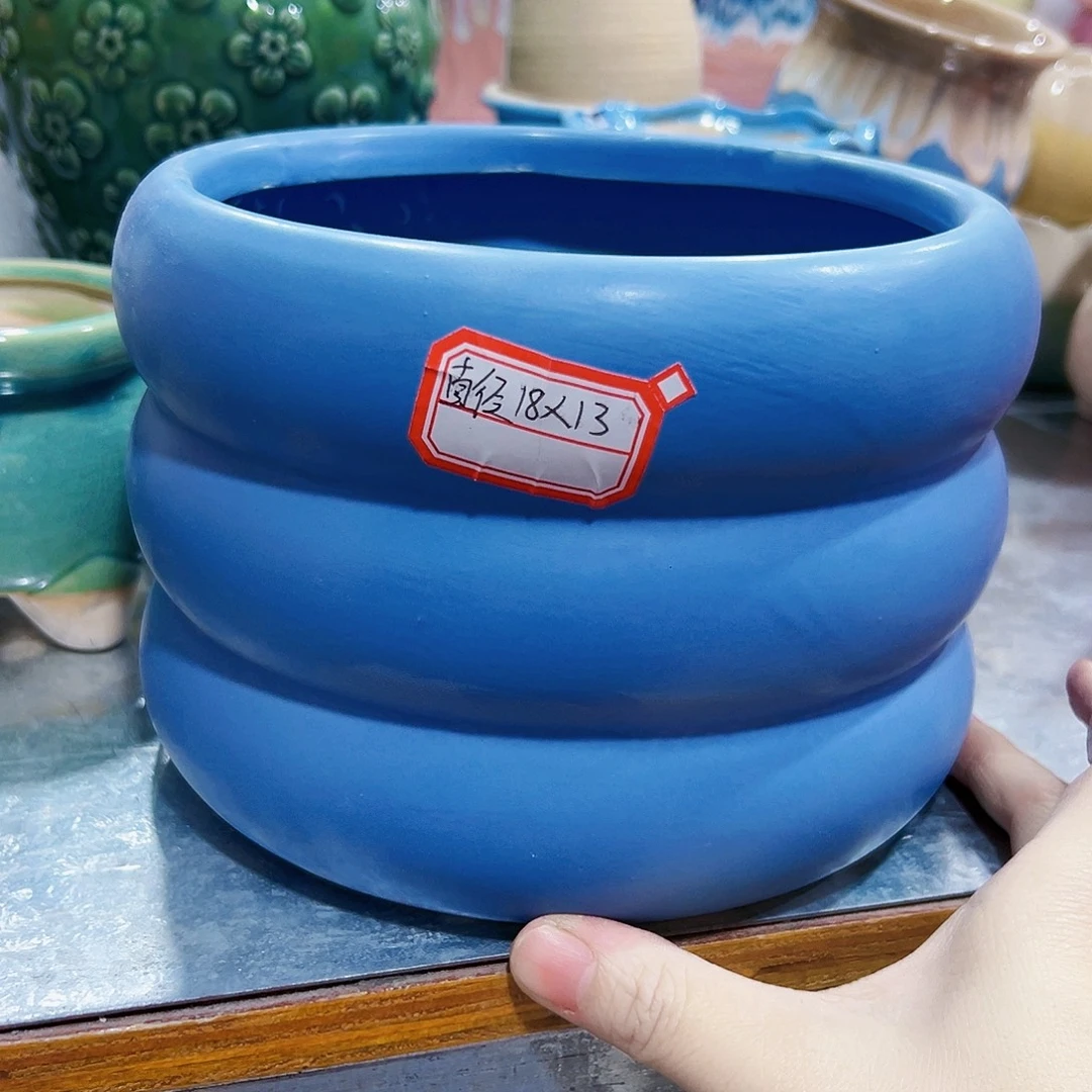 外贸尾单陶瓷花盆凑单10米包邮