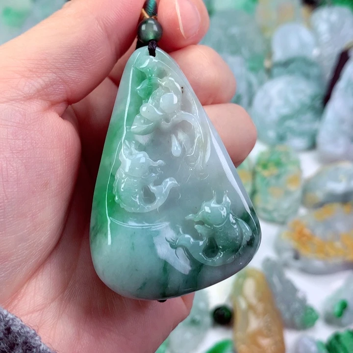 翡翠未镶嵌吊坠(不含链)
