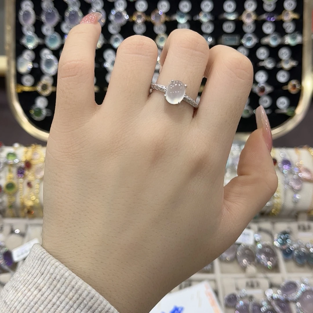 水晶银S925镶嵌戒指