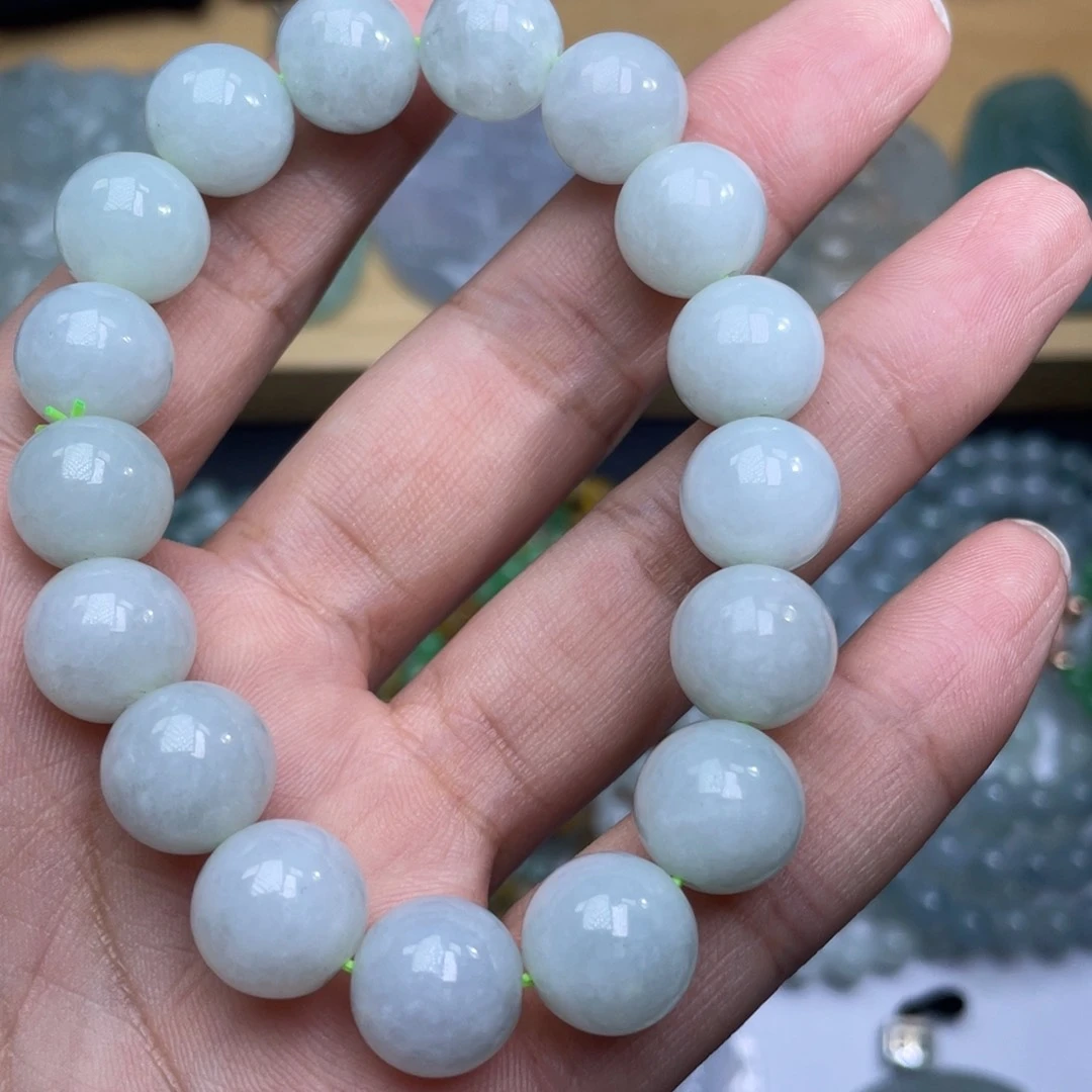 翡翠未镶嵌颈饰翡翠手串