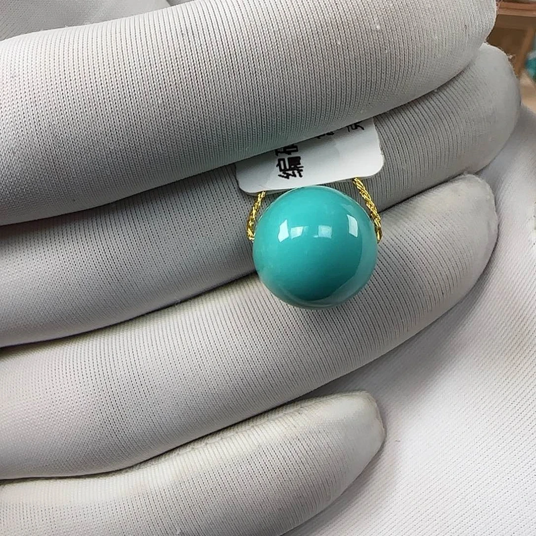 绿松石未镶嵌12mm➕单珠