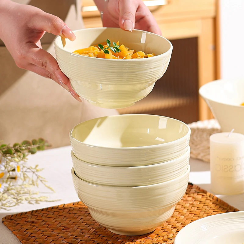 芬利兰【2个-4个装】福禄如意/6英寸陶瓷面碗沙拉碗创意家用简约