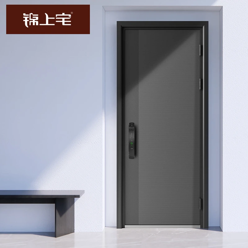 TATA木门定制入户门进户门防盗门别墅锌合金密码锁简约DH012czg