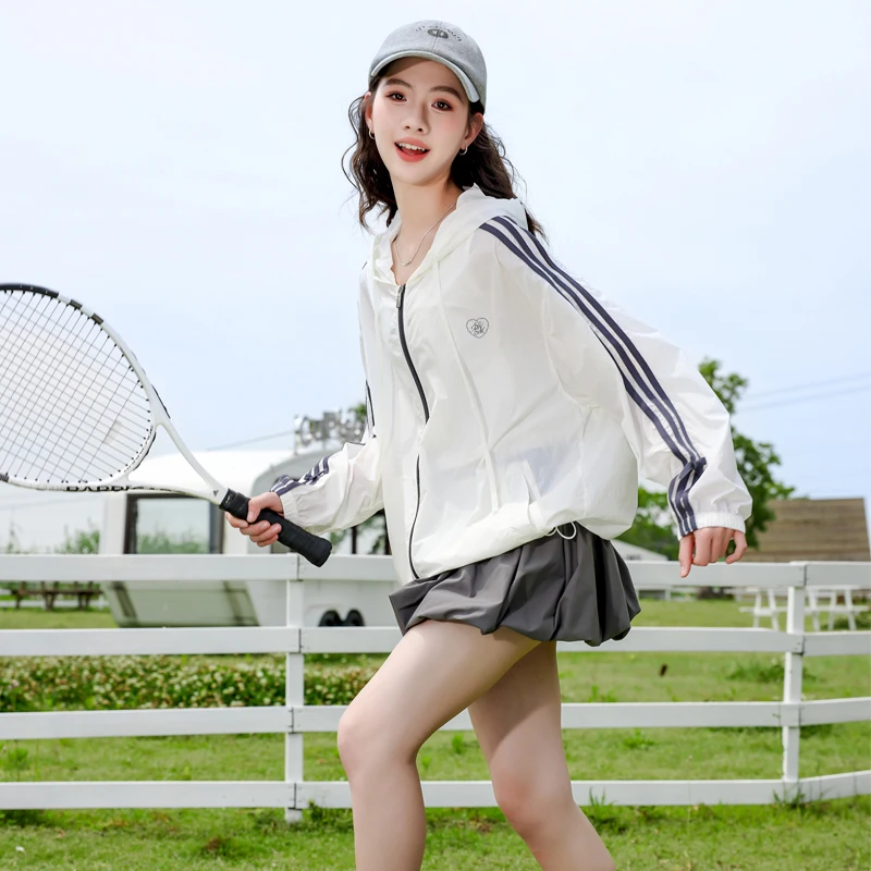 【UPF50+原纱防晒】初高中女大童休闲防紫外线外套学生防晒25230-1