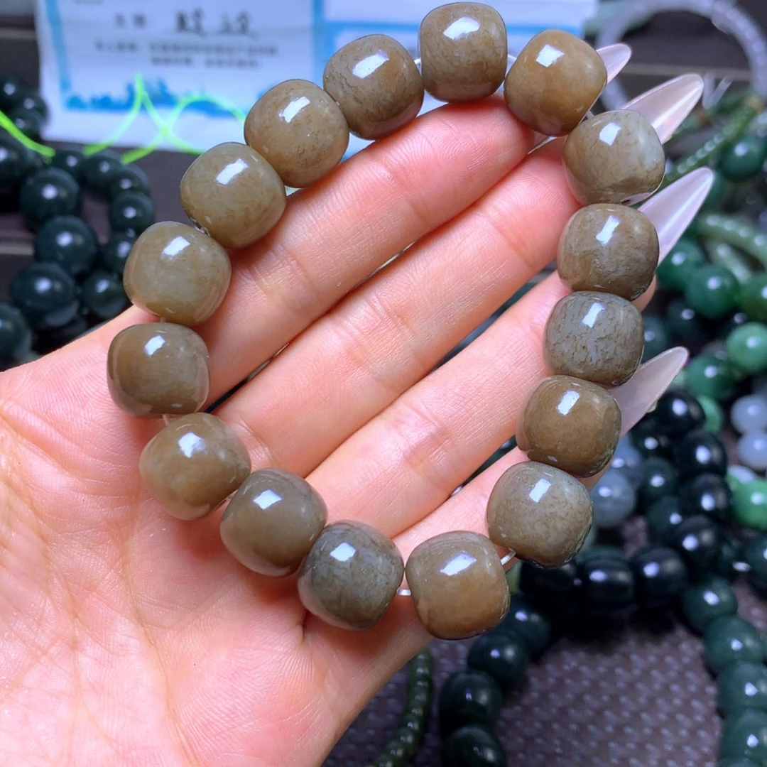 和田玉未镶嵌手串卡14