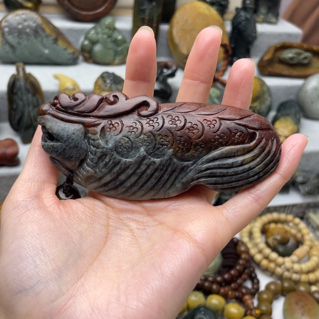 岫岩河磨玉（透闪石质玉）未镶嵌把件