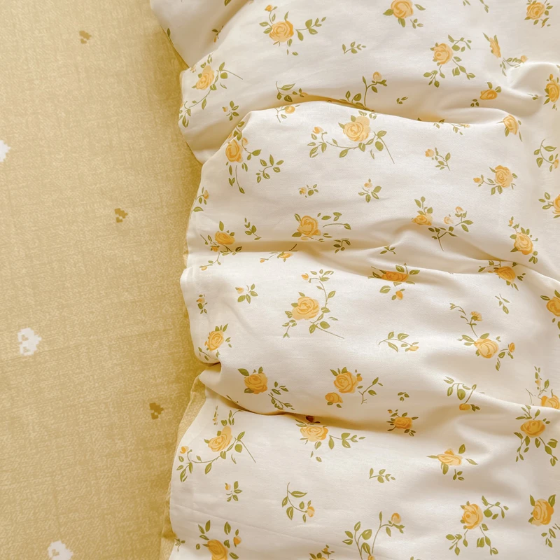100%全棉被套单件 新疆棉纯棉被套小清新印花宿舍单双人被罩亲肤