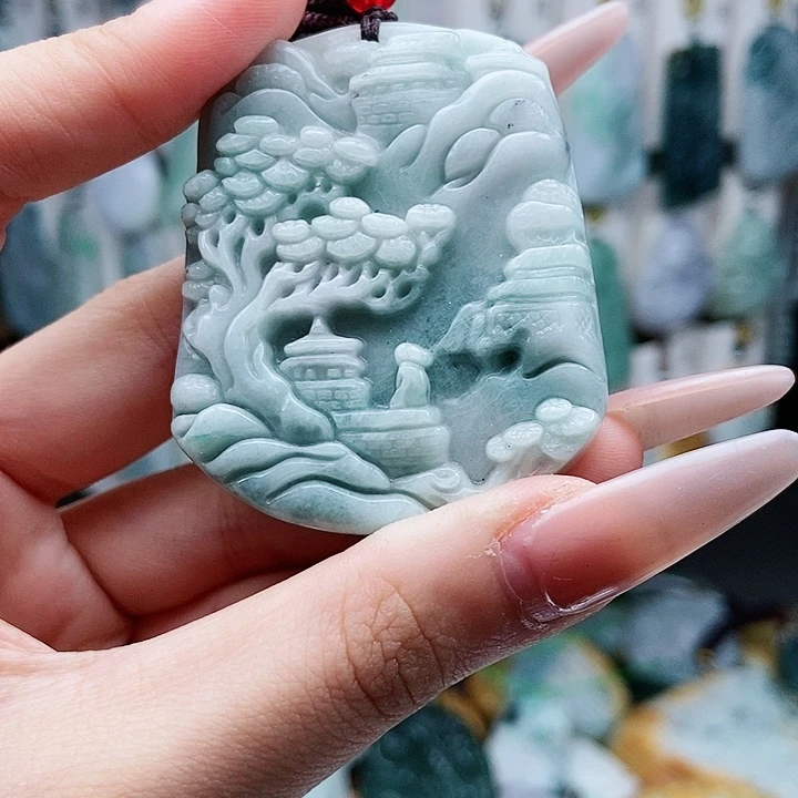 翡翠未镶嵌颈饰翡翠