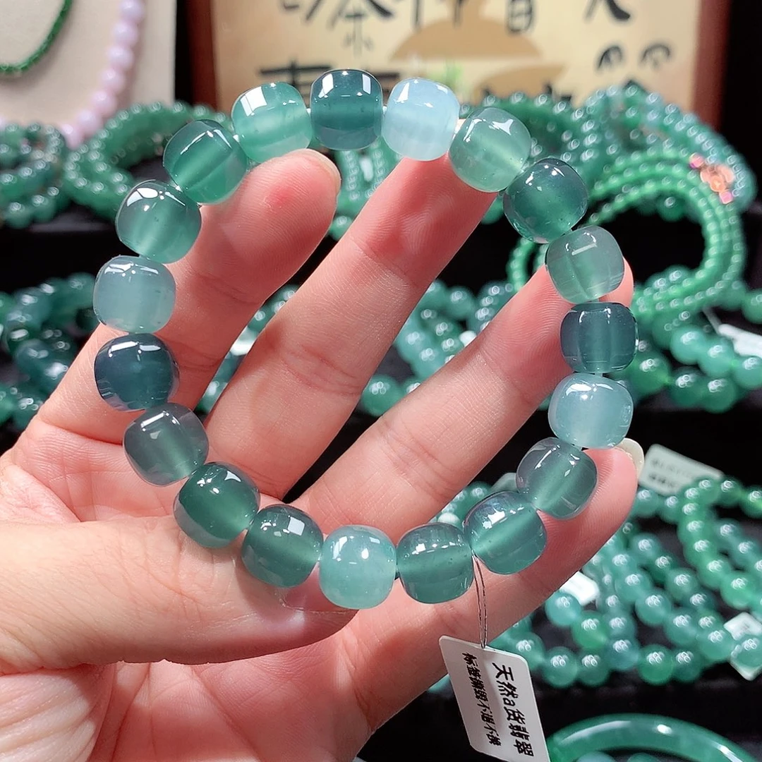 翡翠未镶嵌手链卡12