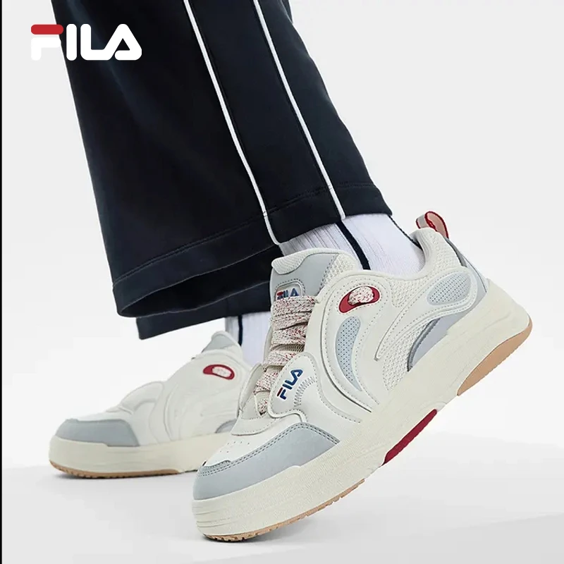 Fila/斐乐春季新款女士【舞动3】时尚百搭复古运动板鞋F12W512201F