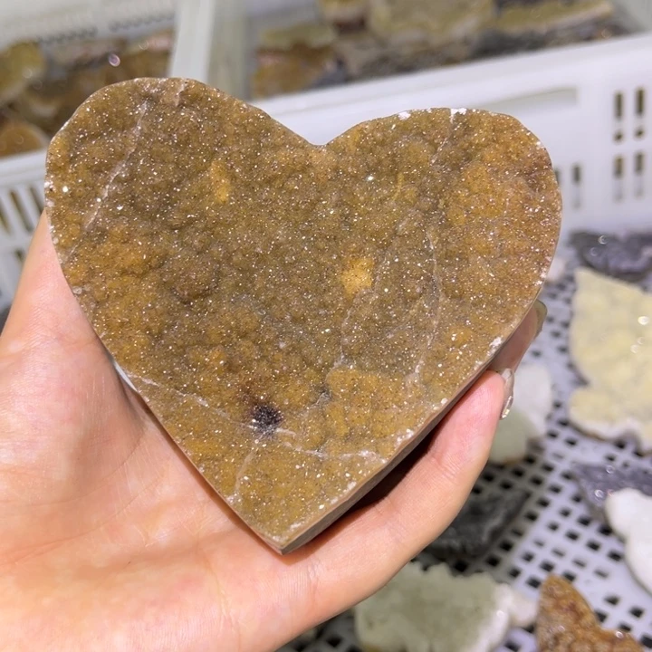 未镶嵌发饰水晶黄爱心