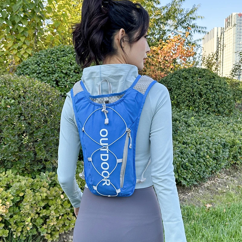 新款正品户外越野跑步背包双肩水袋包轻便不晃动运动马拉松登山包