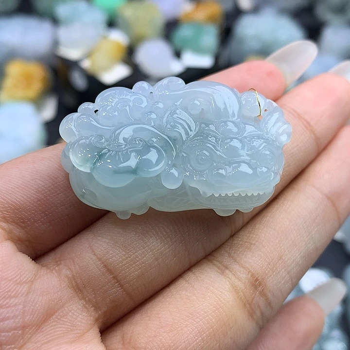 翡翠未镶嵌颈饰天然缅甸翡翠