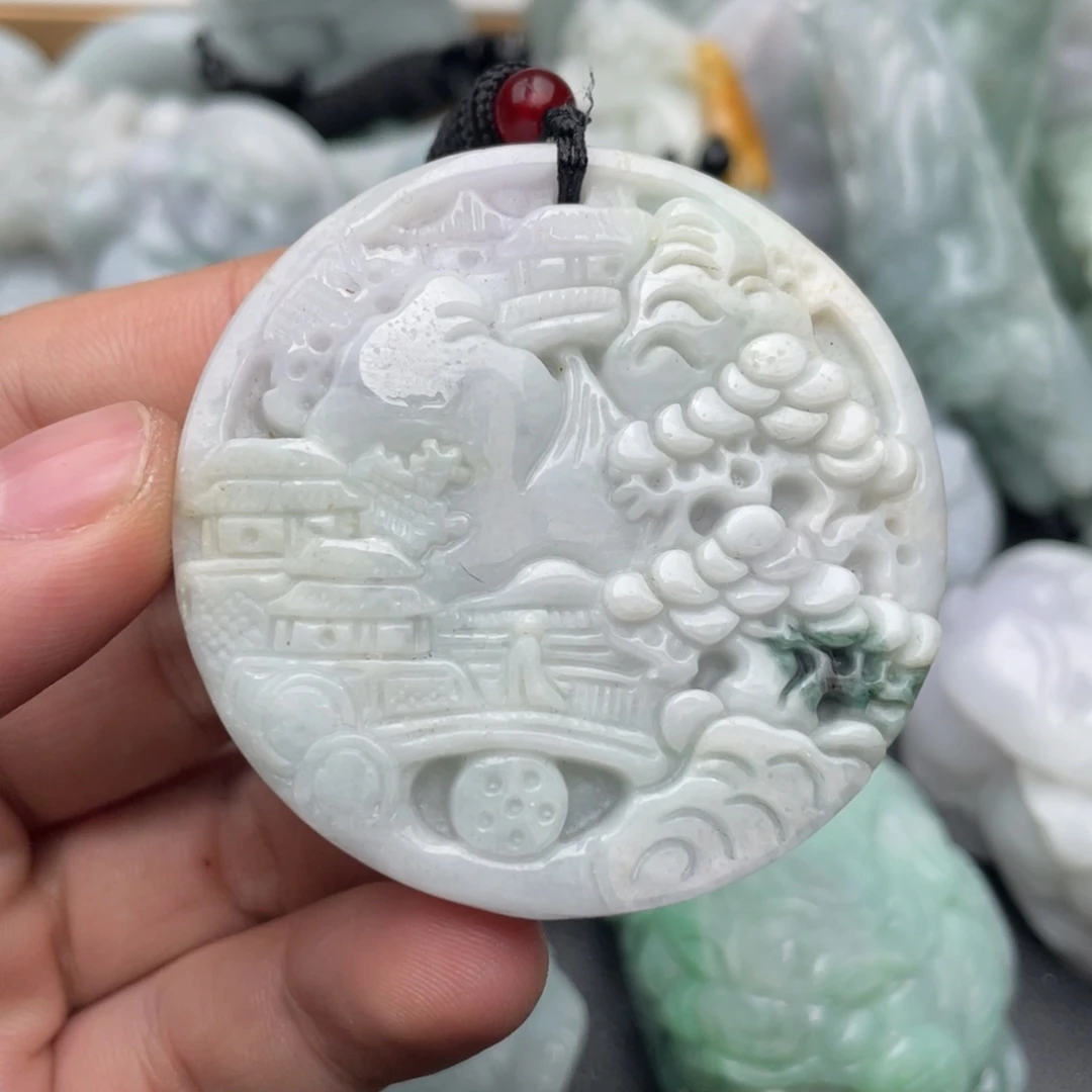 翡翠未镶嵌吊坠(不含链)