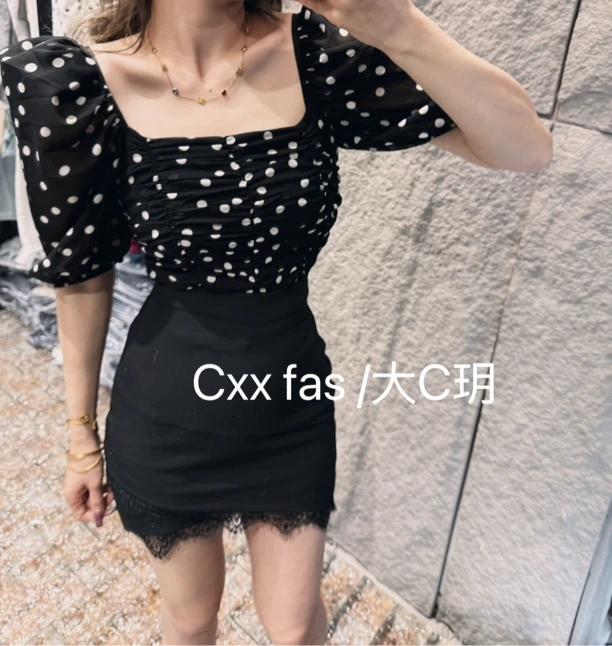 【CXX】原点雪纺中袖韩版上衣