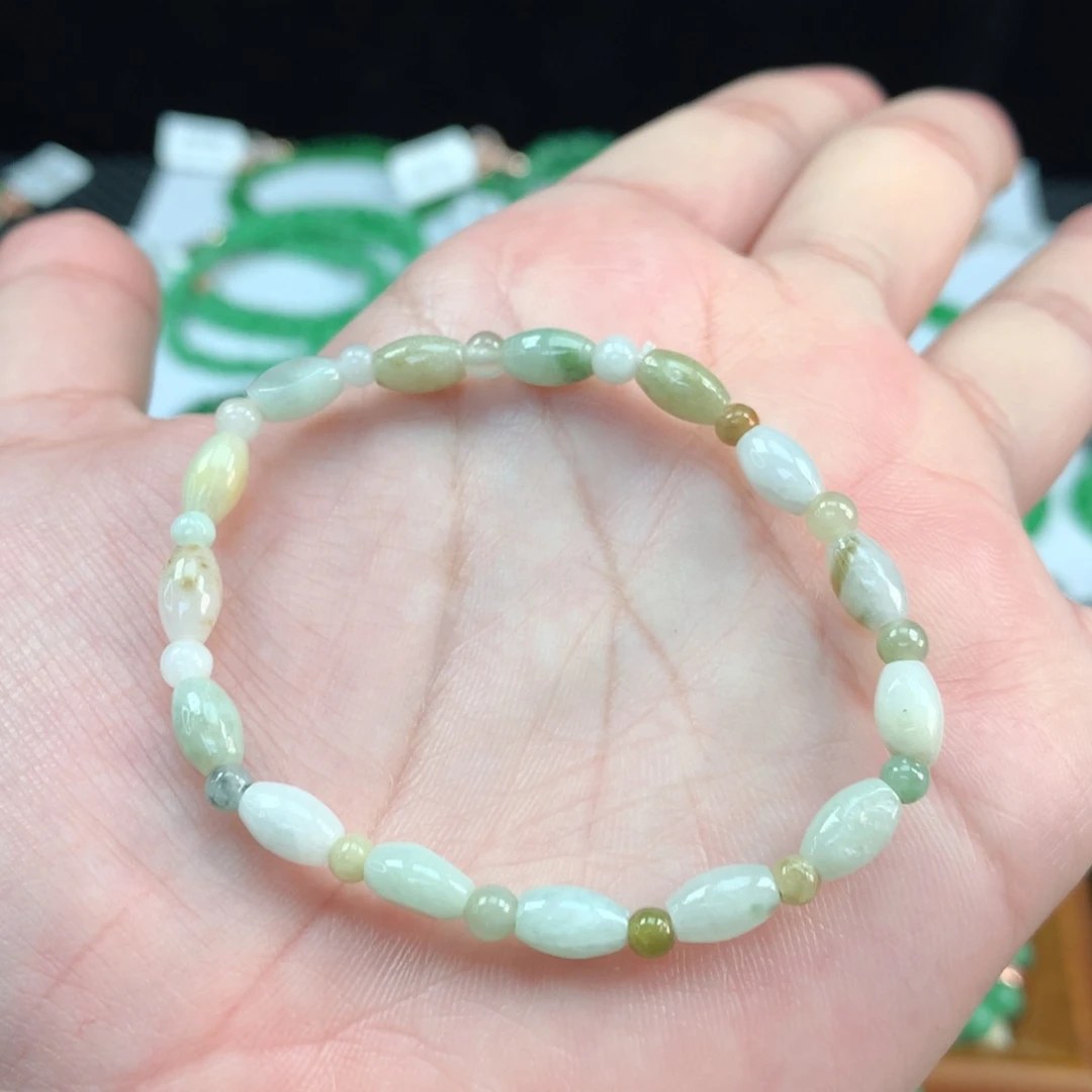 翡翠手链未镶嵌猫*翡翠