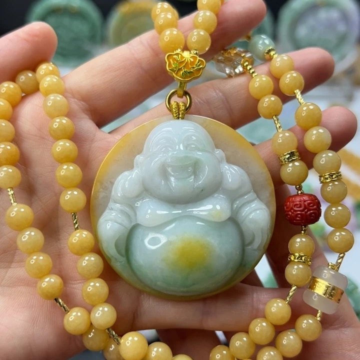 颈饰未镶嵌翡翠吊坠