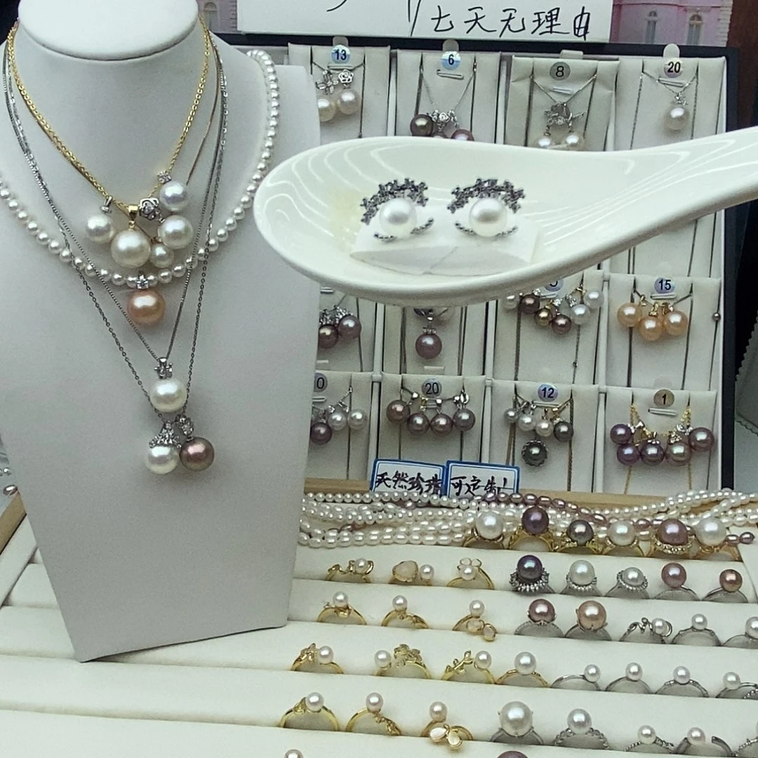 吊坠(不含链)淡水珍珠合金