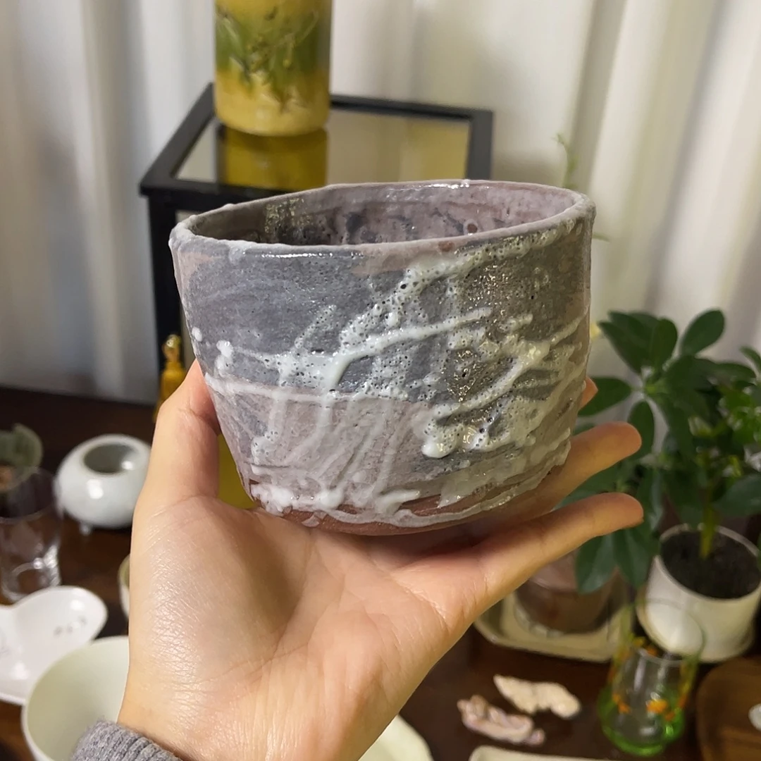 瓷片粗陶灰紫调深钵19