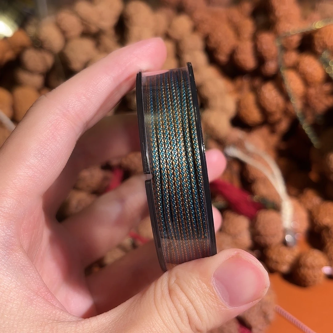 金刚菩提吊坠蓝金高端龙须线