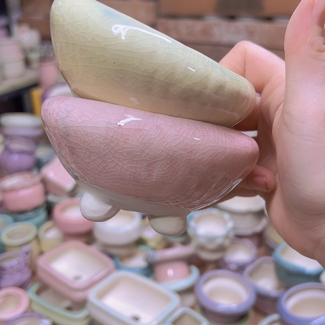 陶瓷花盆当场满12包邮