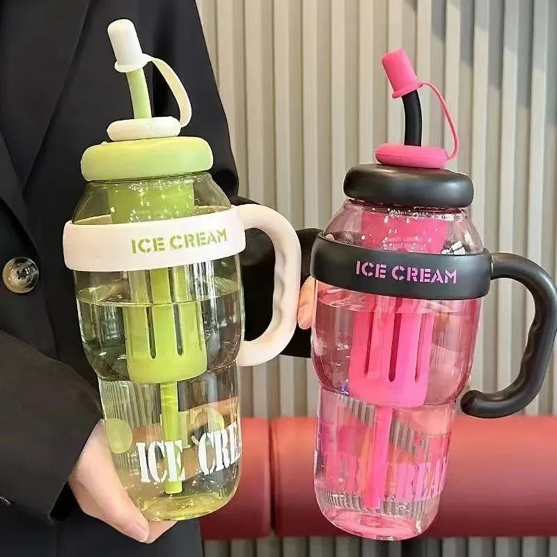 户外运动水壶夏季韩版创意高颜值可爱风大容量幸运肚肚杯水壶