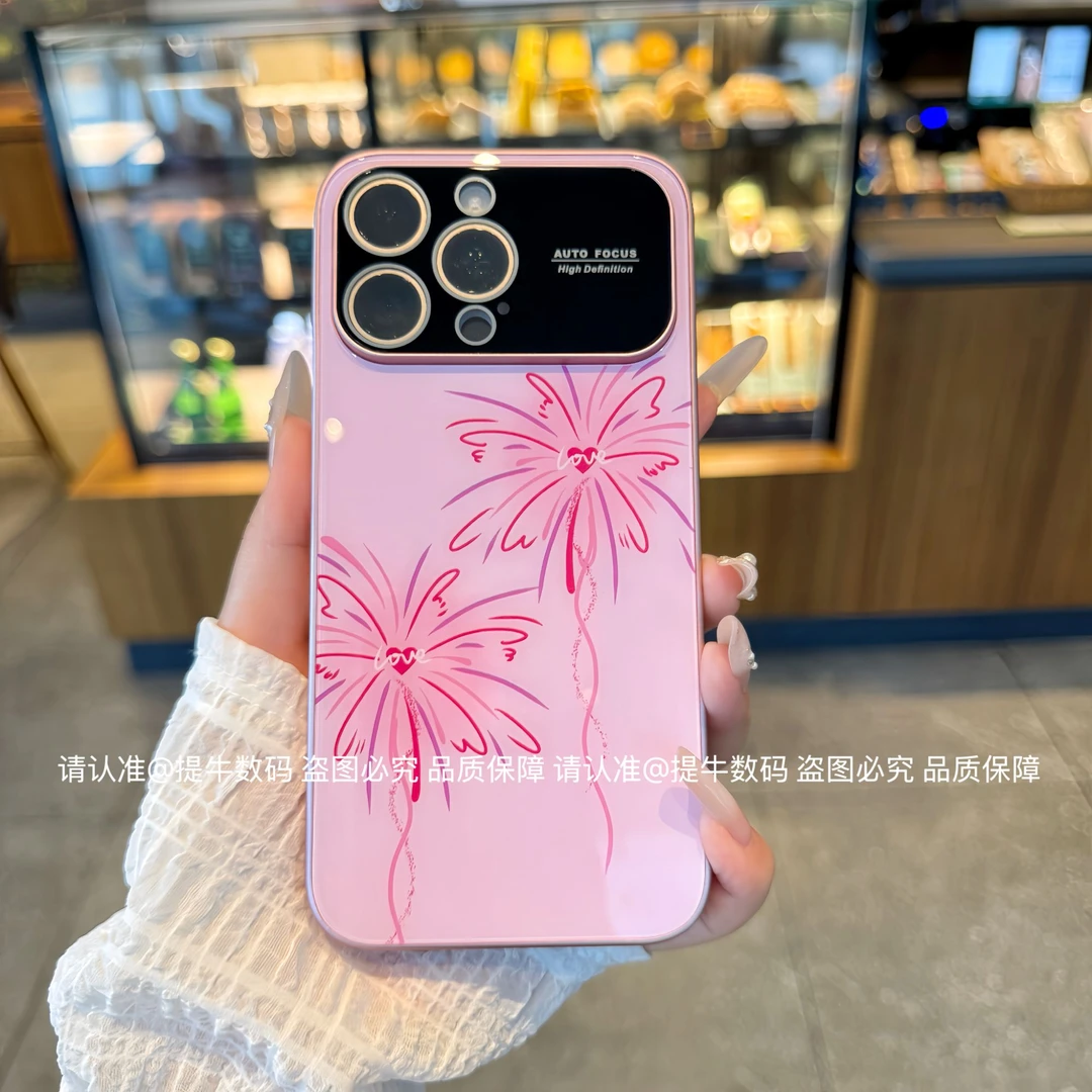 适用于苹果17/17pro/17promax等苹果手机 绚丽烟花镜头膜玻璃壳