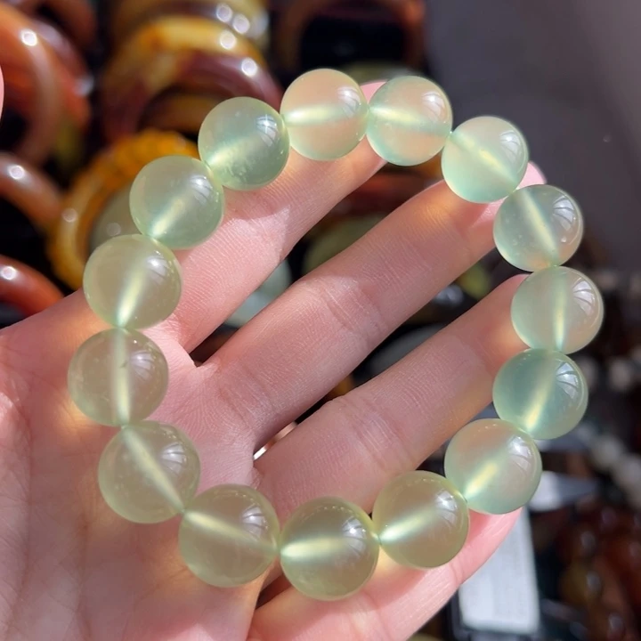 小****蛇纹石玉未镶嵌手链