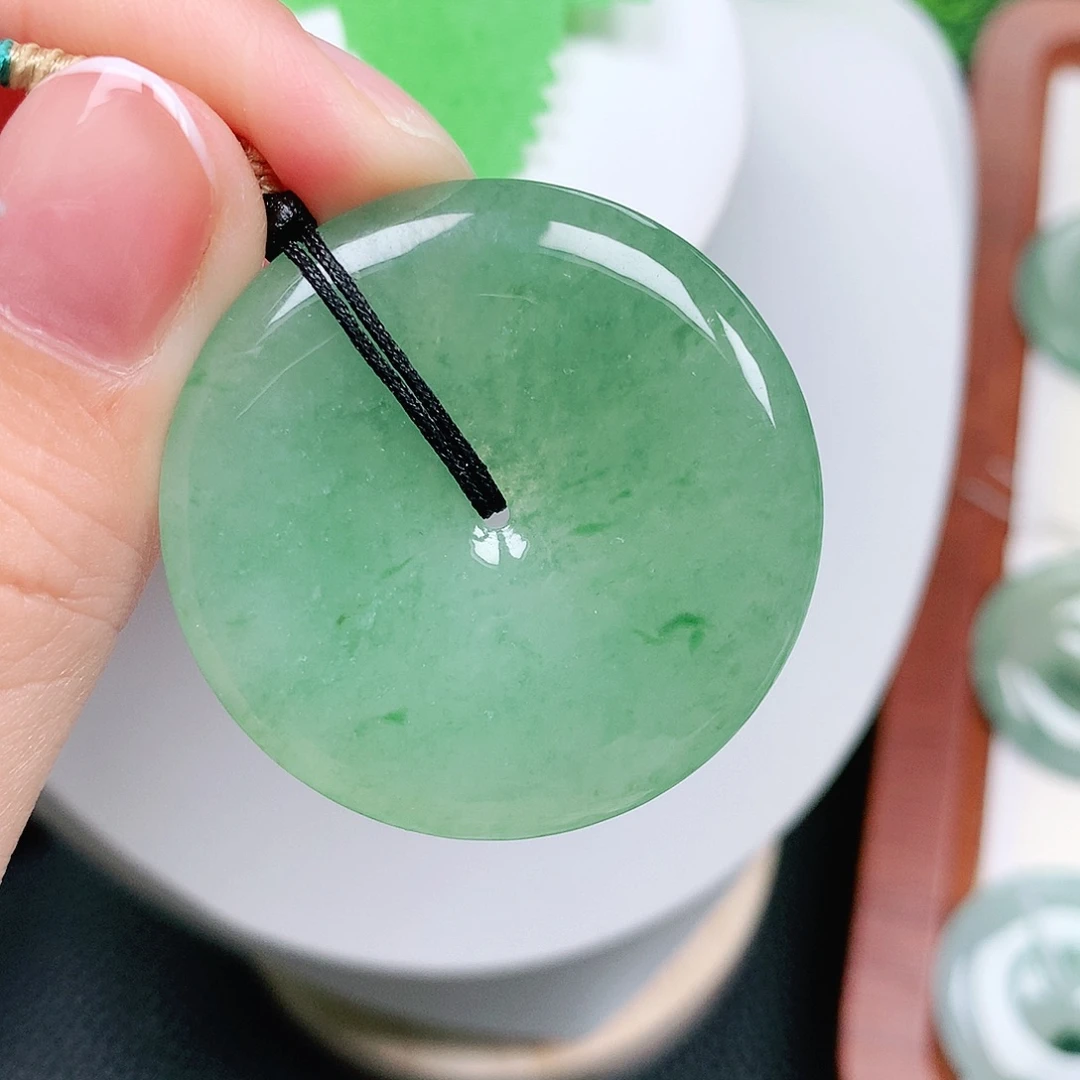 翡翠未镶嵌颈饰平安37-5.4