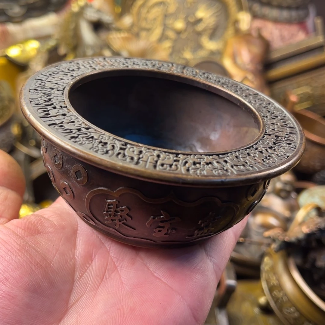 茶壶香炉铜器摆件