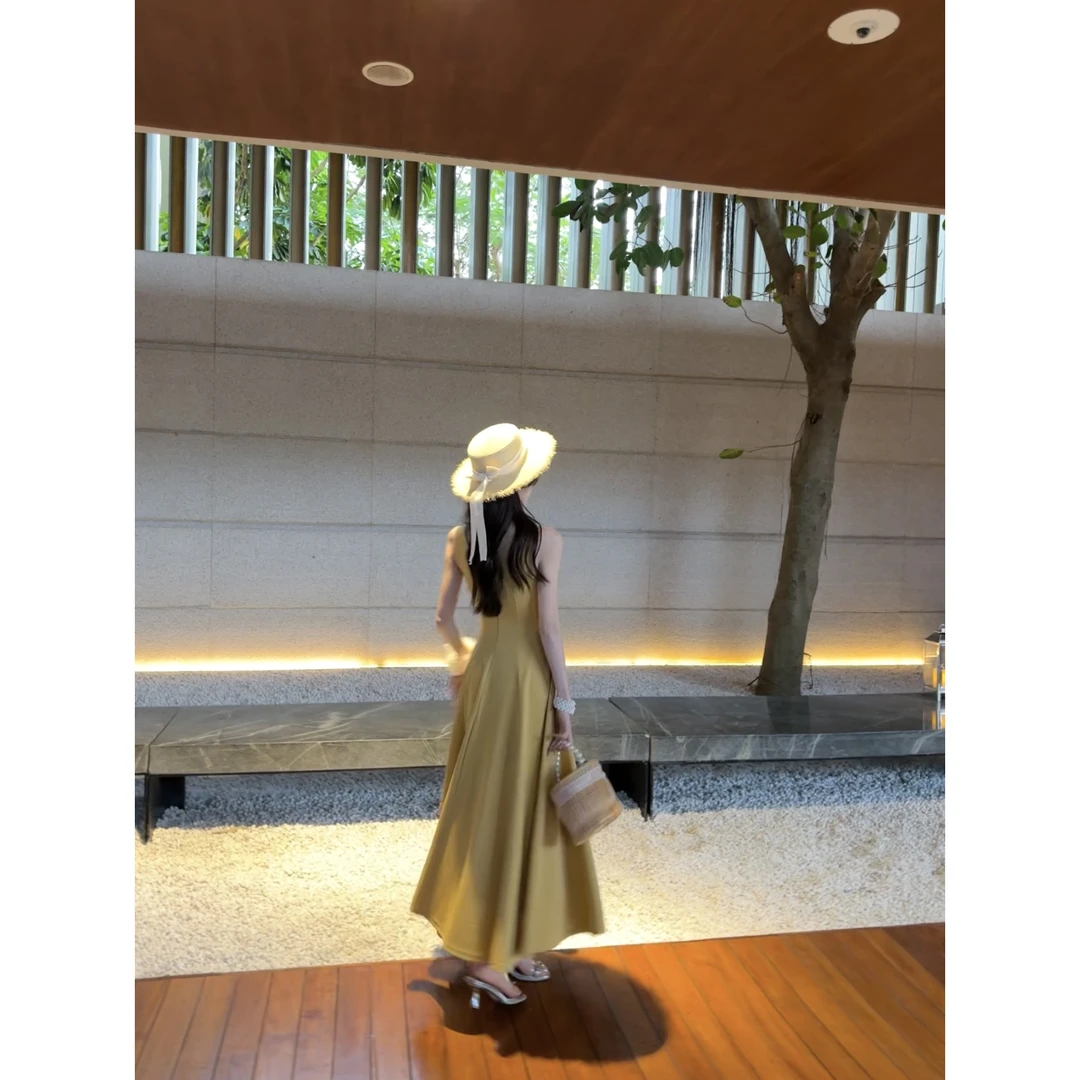 初·Chu●西柚暮色HGC5LYQ8199A连衣裙预小众法式夏季轻奢设计感