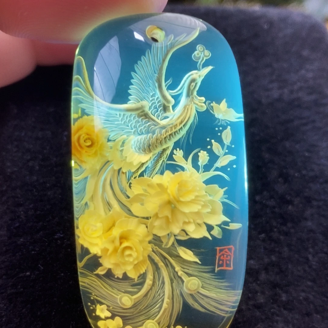 金珀未镶嵌吊坠(不含链)