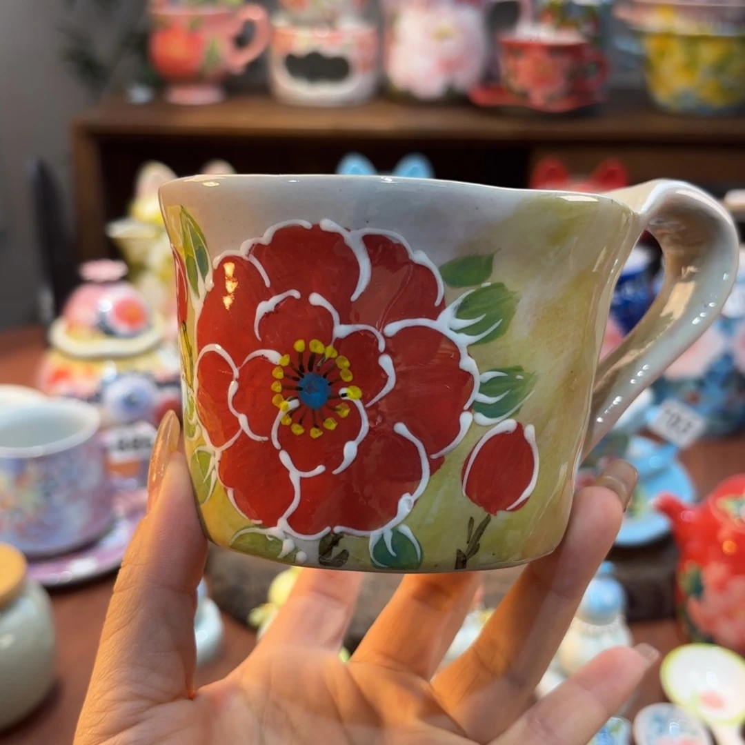 景德镇手绘高温釉下彩陶瓷茶具