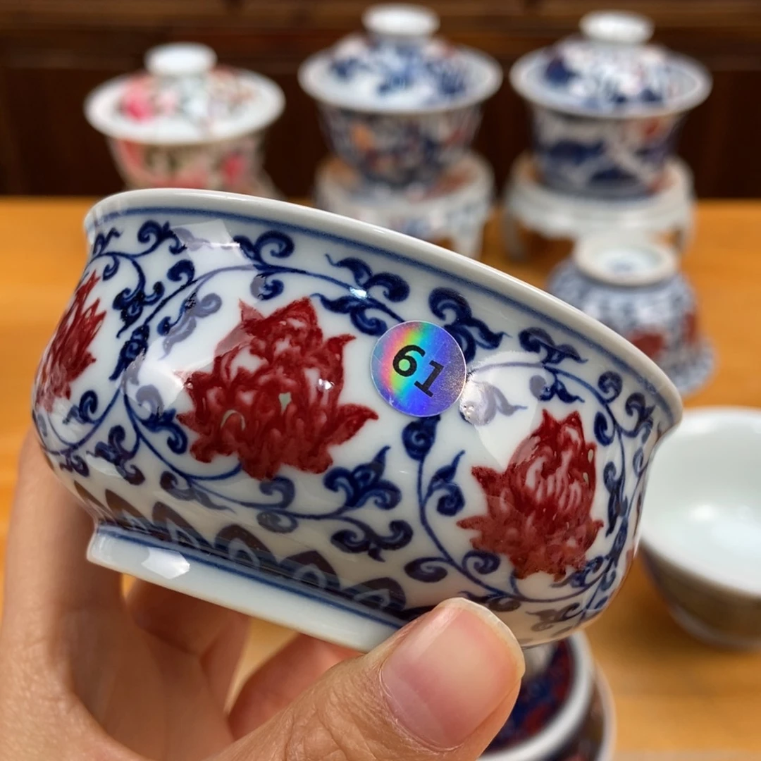 手绘现代茶具非古董