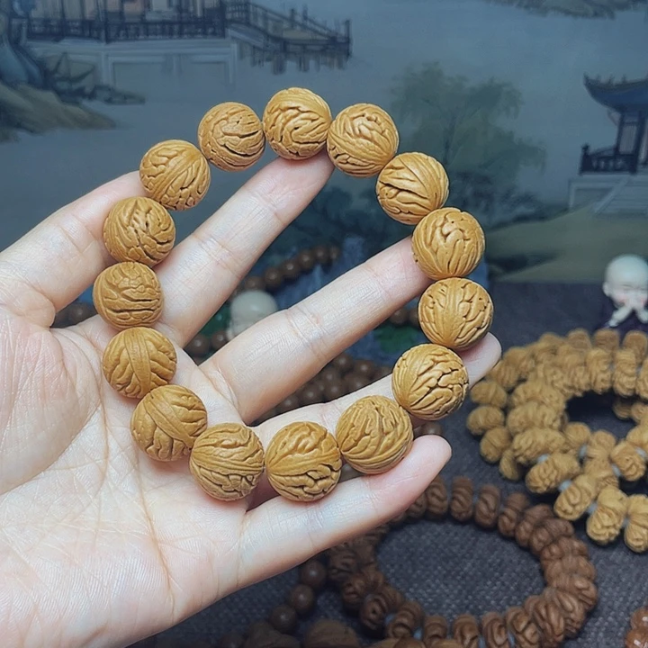 桃核手串星****3龙纹桃核